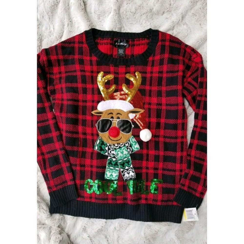 Love Always Christmas‎ Reindeer "Cool Yule" Sequin